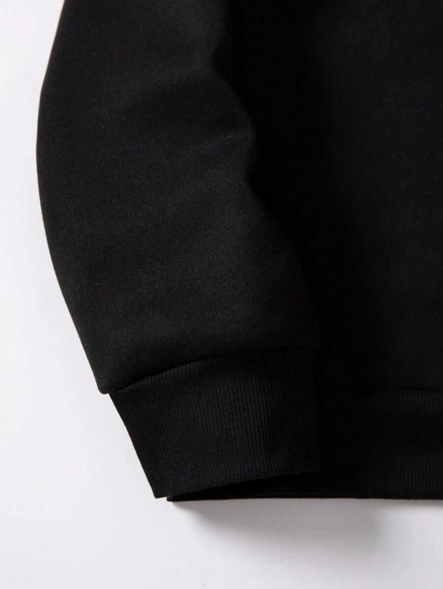 CotiQ Men Full Sleeve Solid Sweatshirt