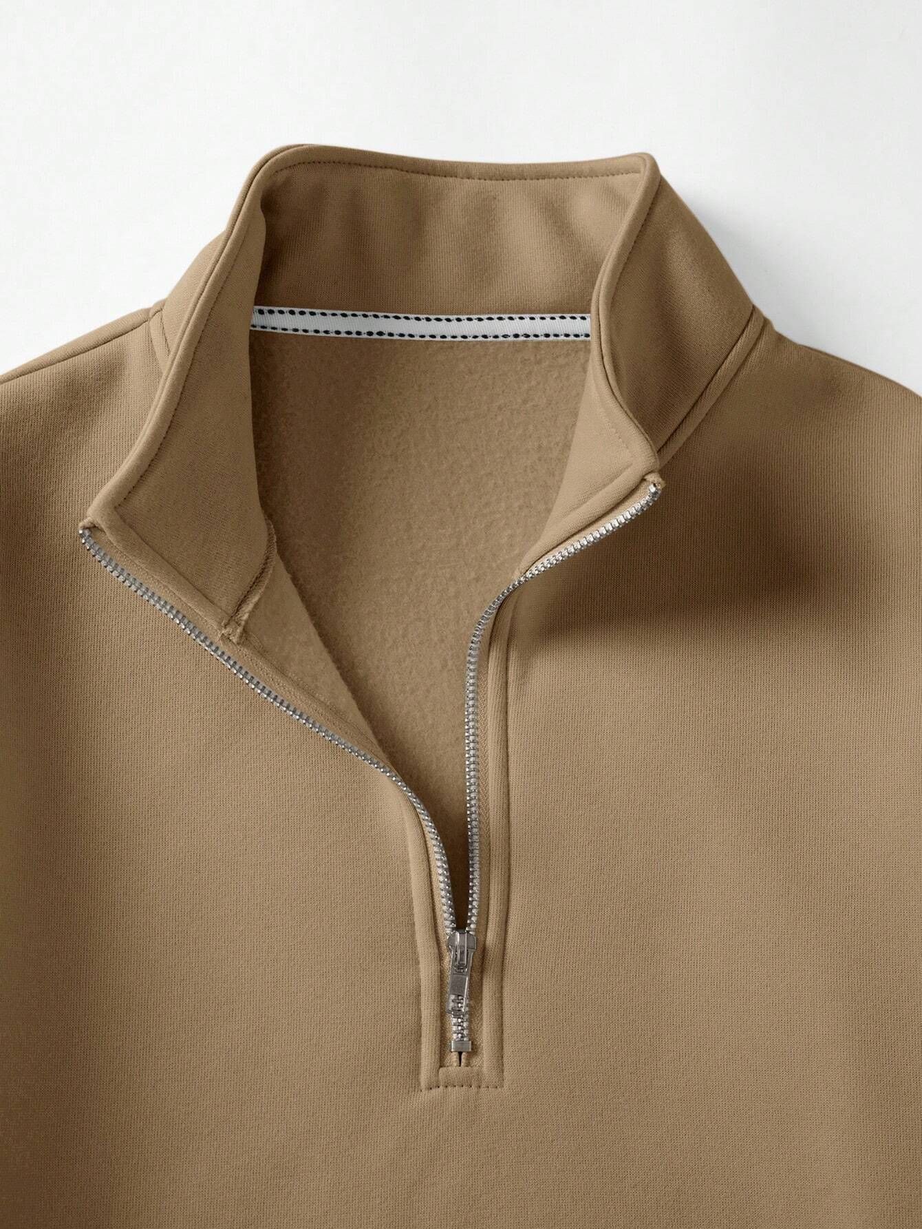 CotiQ Men Full Sleeve Skin Solid Sweatshirt