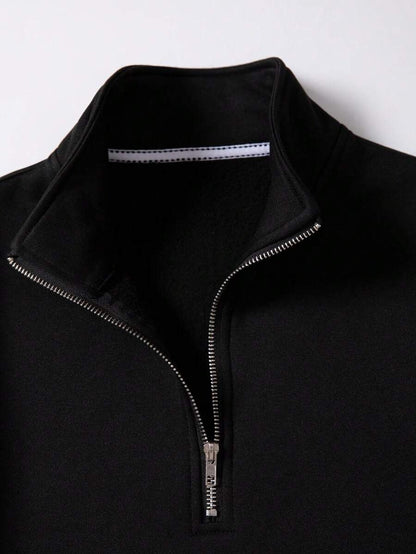 CotiQ Men Full Sleeve Solid Sweatshirt