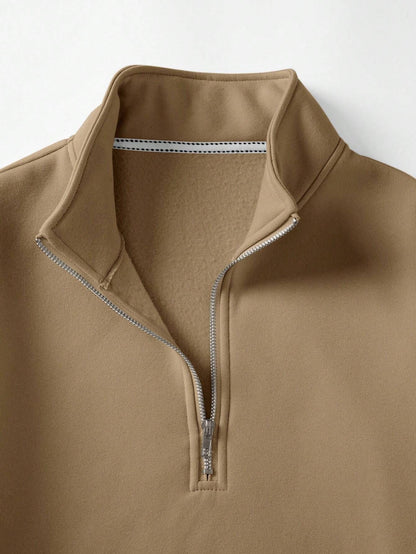CotiQ Men Full Sleeve Skin Solid Sweatshirt